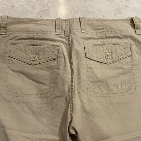 Vintage Guess Khaki Women's Capris - Picture 3 of 8